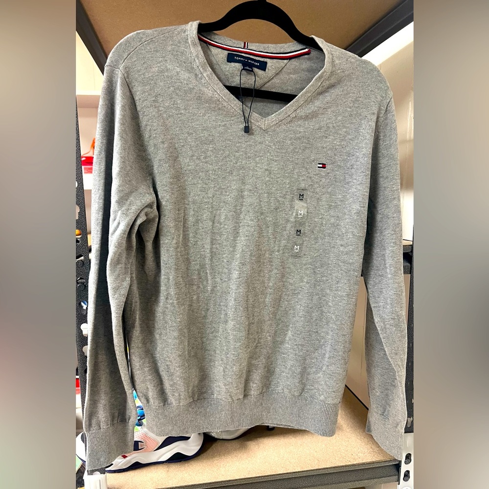 Tommy Hilfiger Essential Cotton V-Neck Sweater